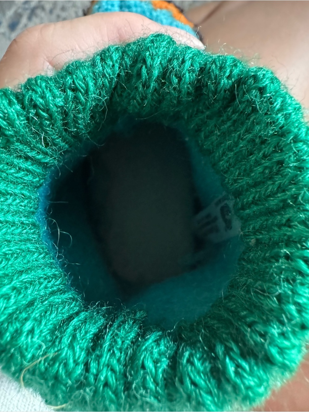 Kids' Boiled Wool Monster Slipper Boots by Haflinger - Picture 8 of 8